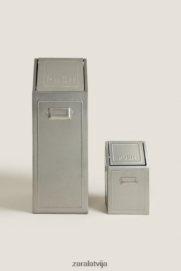 makulatūras grozs ar vāku (169 unces) unisex Zara tērauda 6ZTV401777 Piederumi