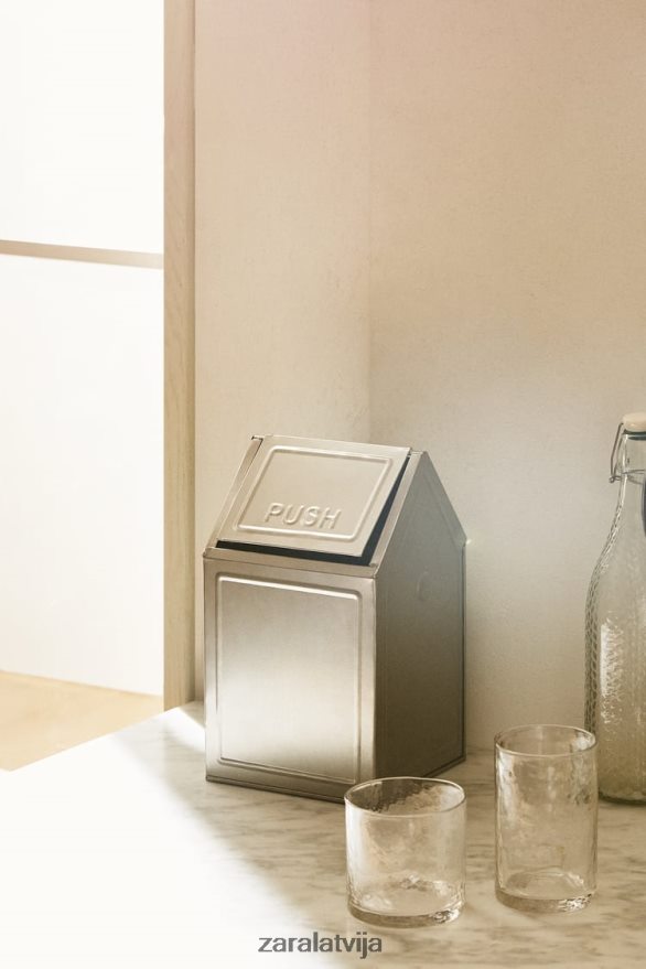 makulatūras grozs ar vāku (169 unces) unisex Zara tērauda 6ZTV401777 Piederumi