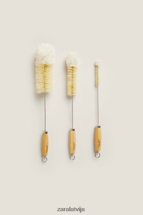 pudeļu birste (3 iepakojumā) unisex Zara gaiši bēšs 6ZTV401790 Piederumi