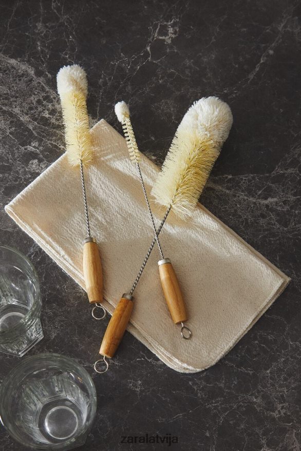 pudeļu birste (3 iepakojumā) unisex Zara gaiši bēšs 6ZTV401790 Piederumi