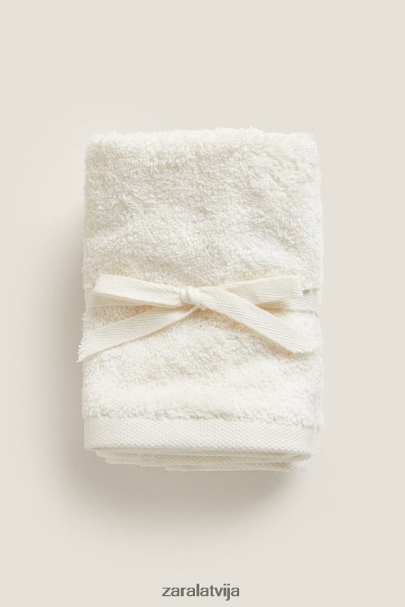 (3 iepakojumā) augstākās kvalitātes kokvilnas dvieļi unisex Zara ziloņkauls 6ZTV401726 Piederumi