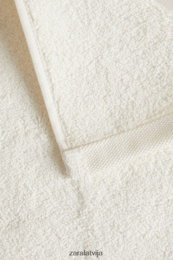 (3 iepakojumā) augstākās kvalitātes kokvilnas dvieļi unisex Zara ziloņkauls 6ZTV401726 Piederumi