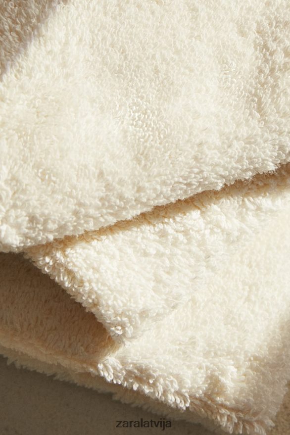 (3 iepakojumā) augstākās kvalitātes kokvilnas dvieļi unisex Zara ziloņkauls 6ZTV401726 Piederumi