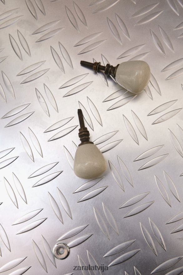 apaļa durvju rokturis (2 iepakojumā) unisex Zara ekru 6ZTV401716 Piederumi