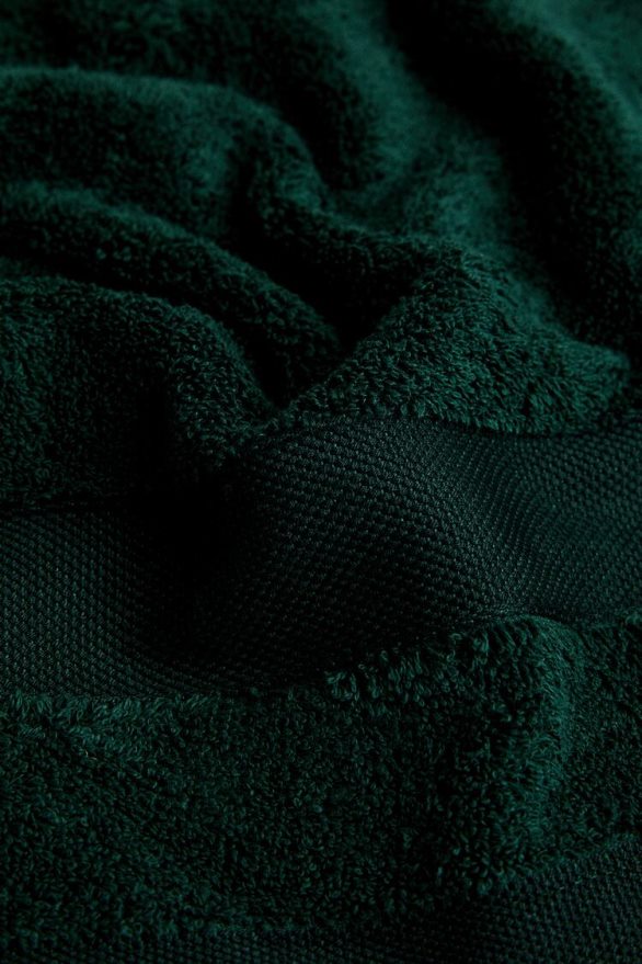 augstākās kvalitātes kokvilnas dvielis unisex Zara tumši zaļa 6ZTV401725 Piederumi