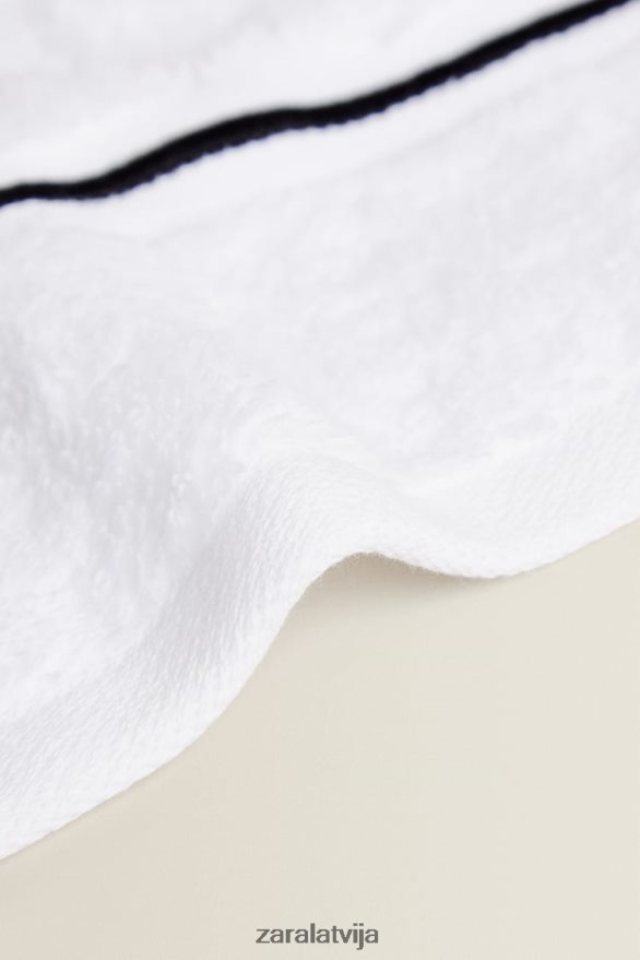 dvielis ar izšūtu apdari unisex Zara melns 6ZTV401728 Piederumi