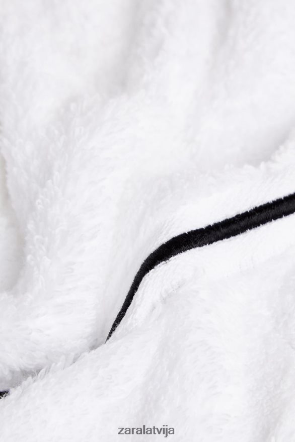 dvielis ar izšūtu apdari unisex Zara melns 6ZTV401728 Piederumi