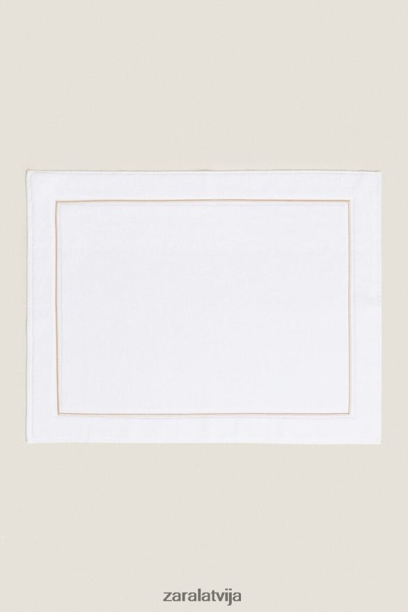 ķemmētas malas vannas paklājiņš unisex Zara bēšs 6ZTV401729 Piederumi