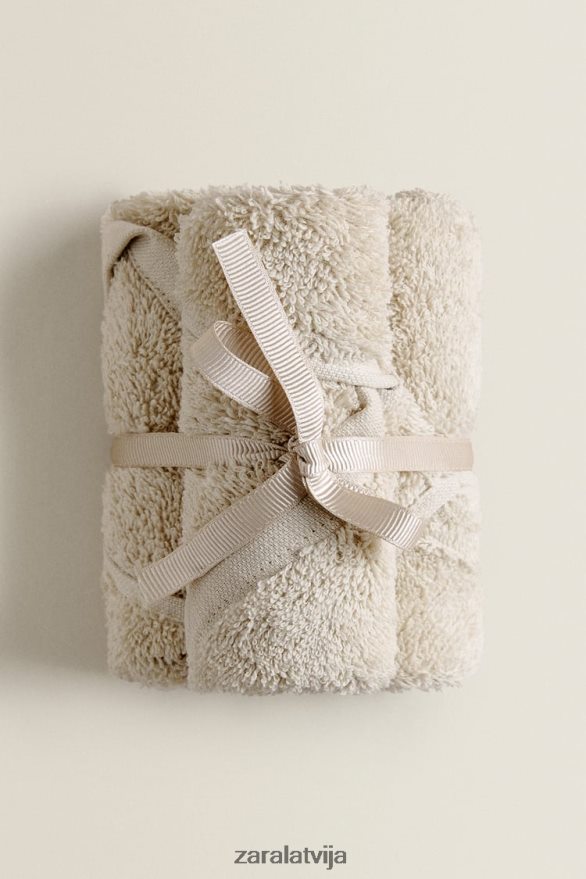 (iepakojumā 3) kokvilnas dvieļi unisex Zara smiltis 6ZTV401753 Piederumi