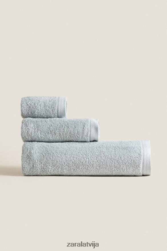 kokvilnas dvielis unisex Zara zils/pelēks 6ZTV401738 Piederumi