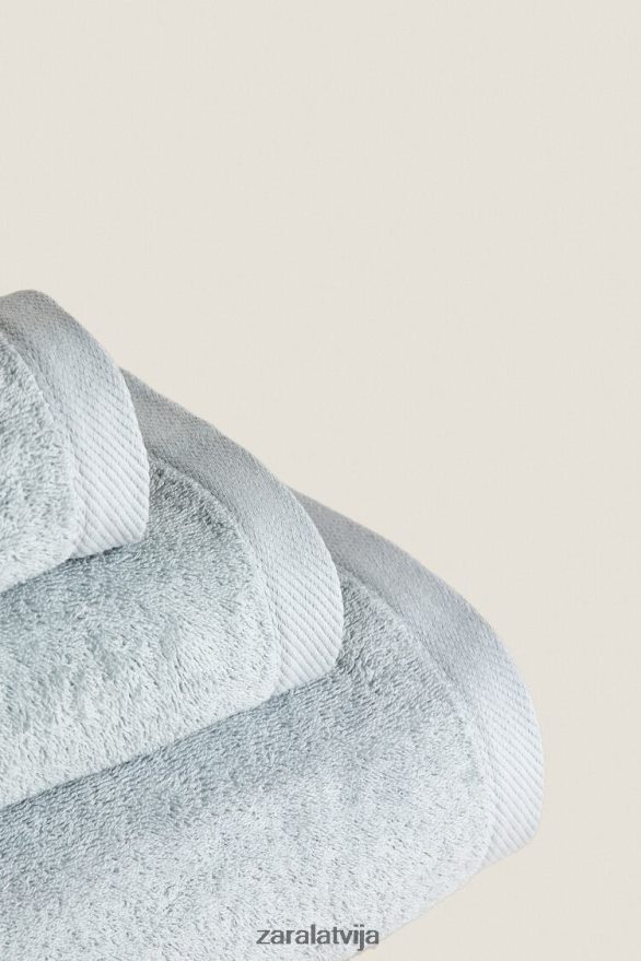 kokvilnas dvielis unisex Zara zils/pelēks 6ZTV401738 Piederumi