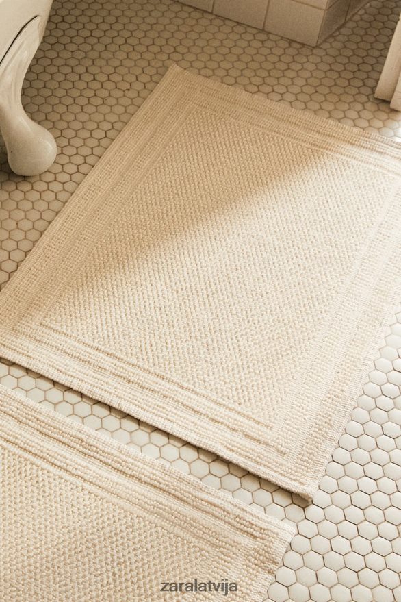 kokvilnas vannas paklājiņš unisex Zara ziloņkauls 6ZTV401701 Piederumi