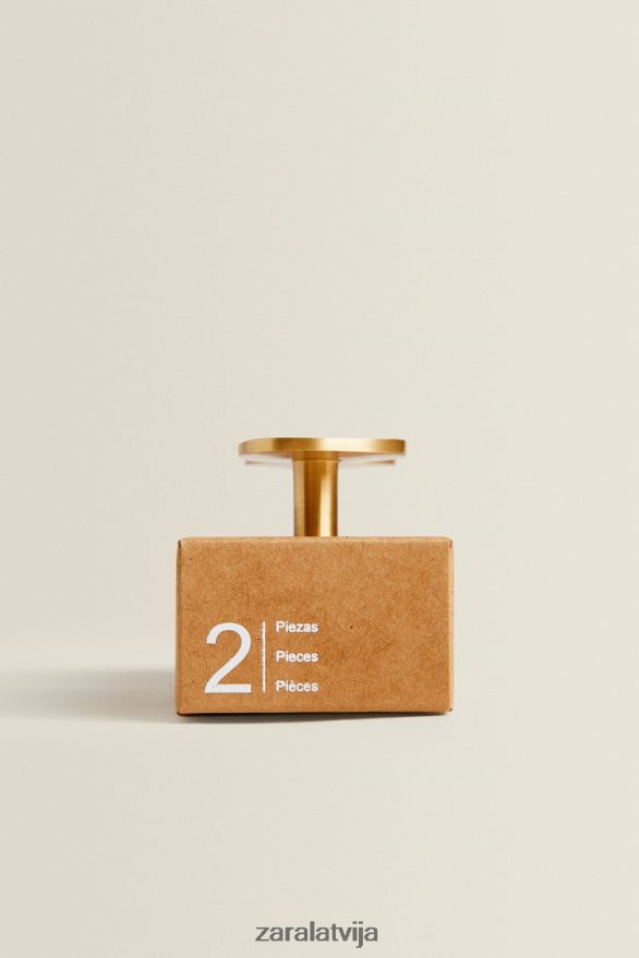 misiņa durvju rokturis (2 iepakojumā) unisex Zara zeltaini 6ZTV401744 Piederumi