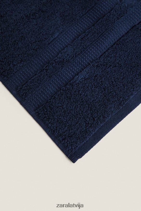 īpaši mīksts dvielis ar dubultu apmali unisex Zara jūras zils 6ZTV401752 Piederumi