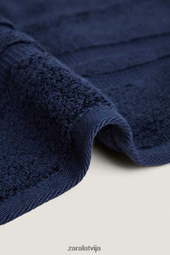 īpaši mīksts dvielis ar dubultu apmali unisex Zara jūras zils 6ZTV401752 Piederumi