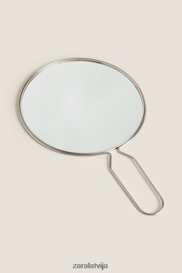 rokas spogulis ar tērauda rāmi unisex Zara matēts sudrabs 6ZTV401750 Piederumi