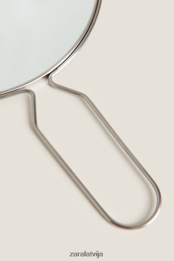 rokas spogulis ar tērauda rāmi unisex Zara matēts sudrabs 6ZTV401750 Piederumi