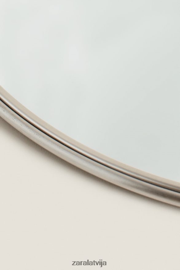 rokas spogulis ar tērauda rāmi unisex Zara matēts sudrabs 6ZTV401750 Piederumi
