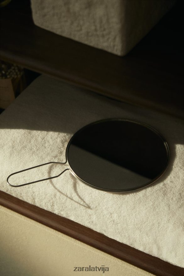 rokas spogulis ar tērauda rāmi unisex Zara matēts sudrabs 6ZTV401750 Piederumi