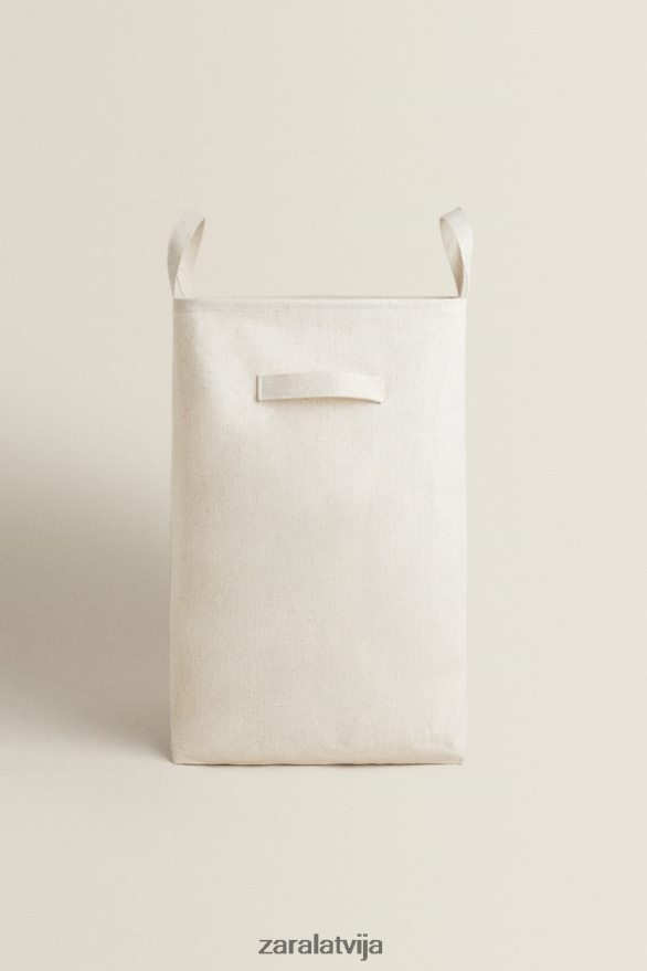 salokāms veļas grozs unisex Zara gaiši bēšs 6ZTV401711 Piederumi