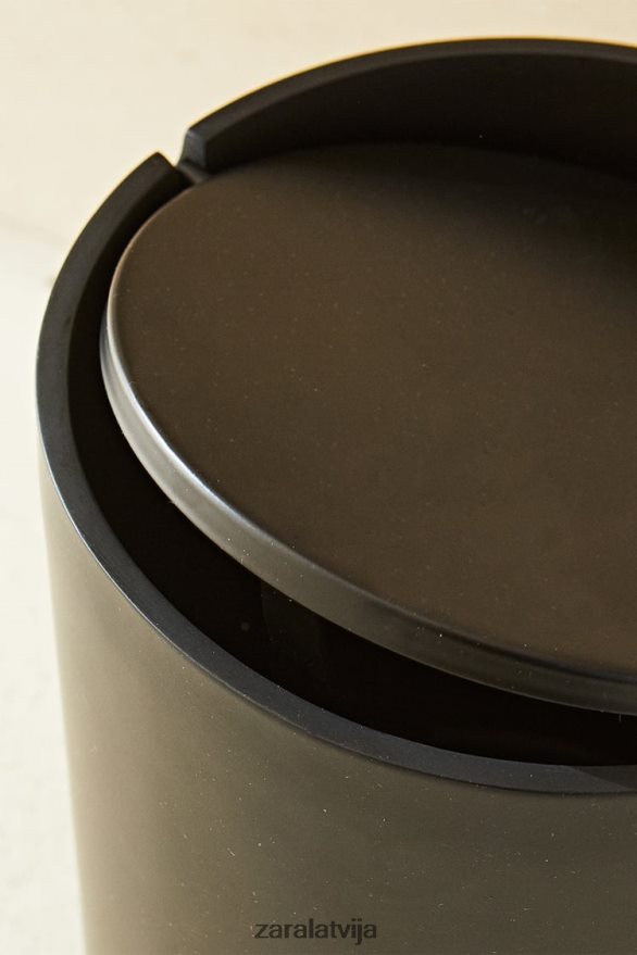 sveķu makulatūras grozs ar vāku unisex Zara melns 6ZTV401723 Piederumi