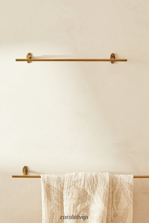 zelta krāsas tērauda dvieļu pakaramais unisex Zara zeltaini 6ZTV401741 Piederumi