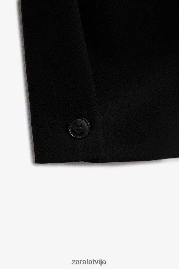 kroku konusveida bikses sievietes Zara melns 6ZTV40874 apģērbs