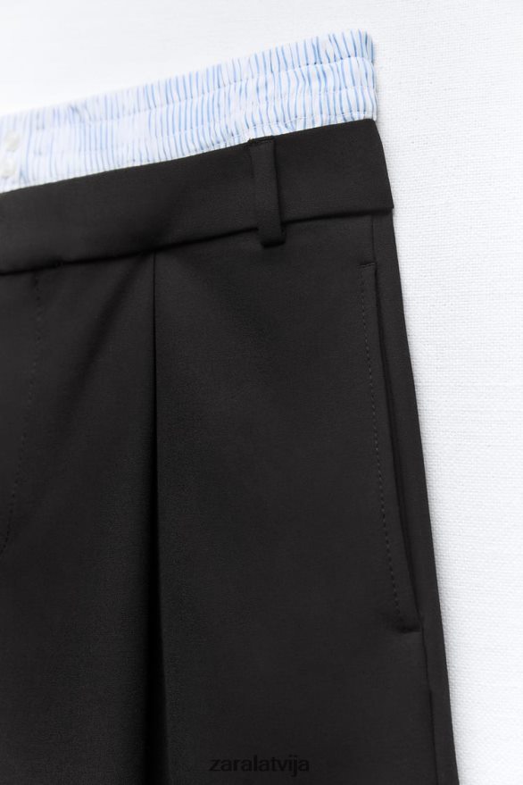 kroku apakšveļas šorti sievietes Zara melns 6ZTV40543 apģērbs