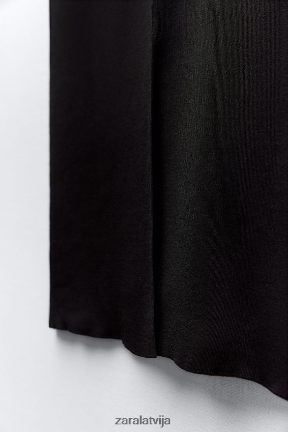 adīti midi svārki sievietes Zara melns 6ZTV40677 apģērbs