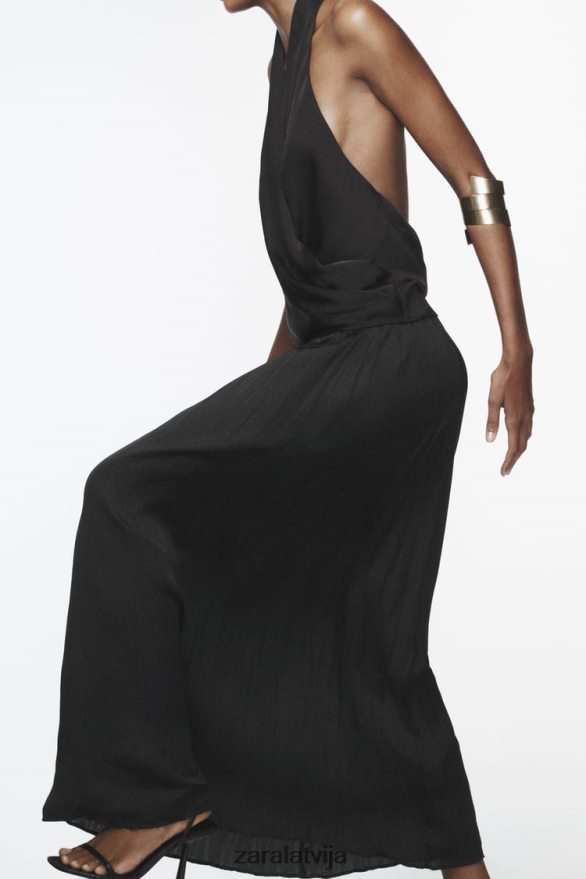 gari grumbu efekta svārki sievietes Zara melns 6ZTV40694 apģērbs