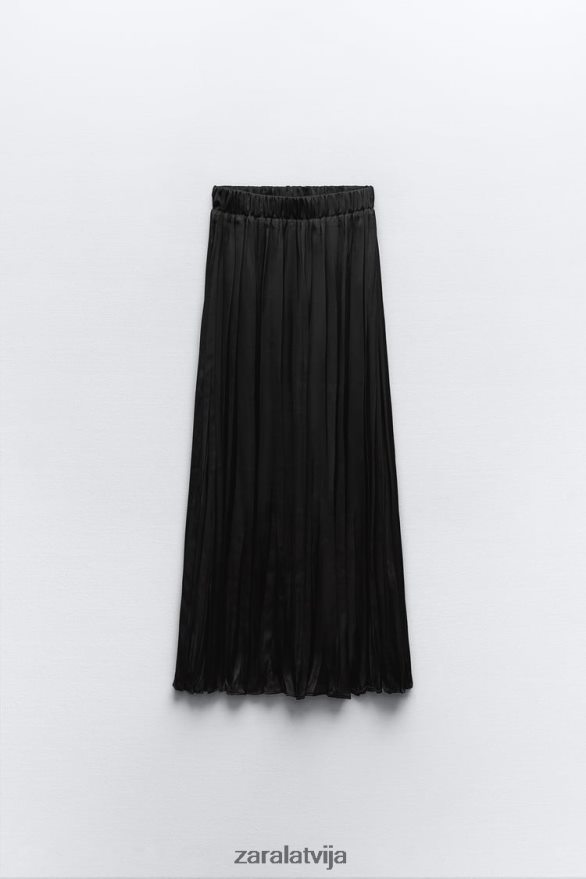 gari grumbu efekta svārki sievietes Zara melns 6ZTV40694 apģērbs