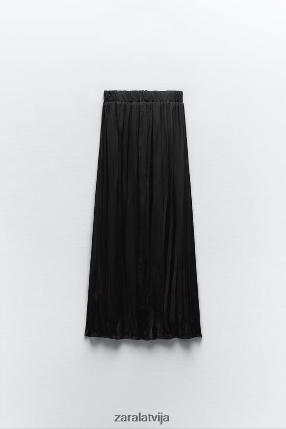 gari grumbu efekta svārki sievietes Zara melns 6ZTV40694 apģērbs