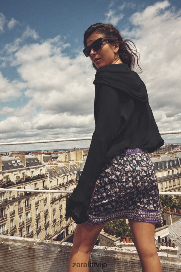 izšūti spoguļi mini svārki sievietes Zara daudzkrāsains 6ZTV40642 apģērbs