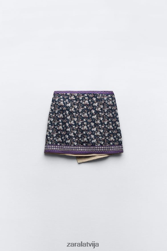 izšūti spoguļi mini svārki sievietes Zara daudzkrāsains 6ZTV40642 apģērbs