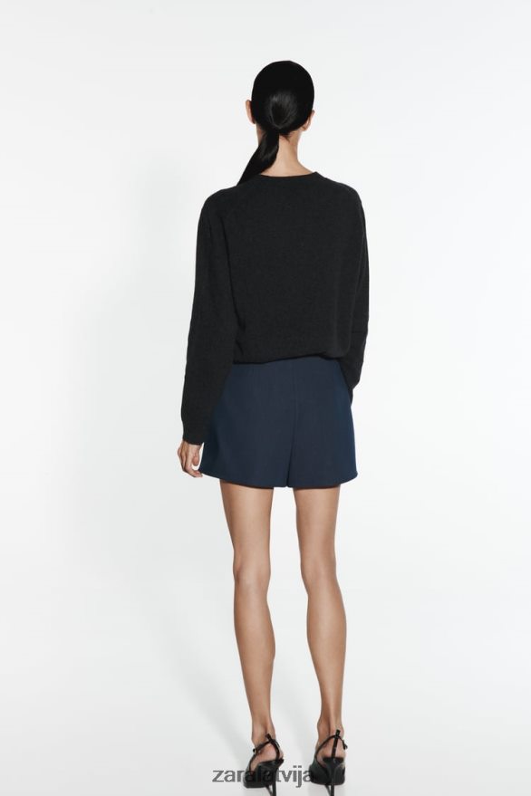 jostas skorts sievietes Zara indigo 6ZTV40608 apģērbs