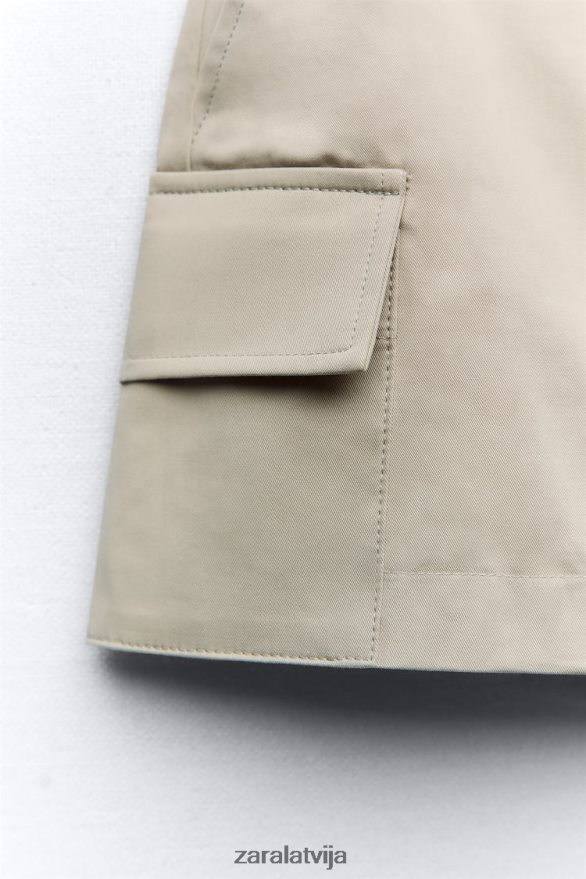 kabatas skorts sievietes Zara pelni 6ZTV40623 apģērbs