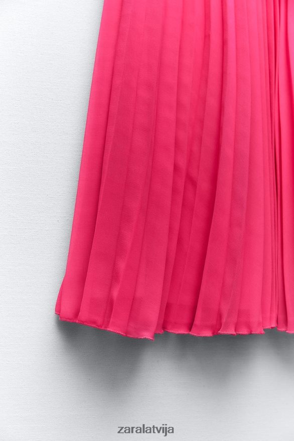 kroku midi svārki sievietes Zara fuksija 6ZTV40697 apģērbs
