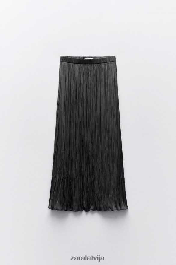 kroku midi svārki sievietes Zara pelēks 6ZTV40657 apģērbs