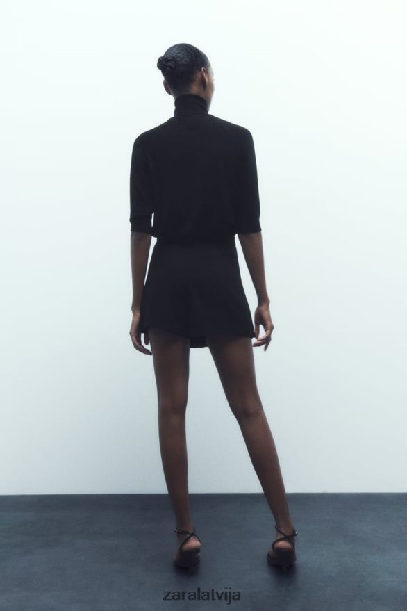 kroku skorts sievietes Zara melns 6ZTV40539 apģērbs