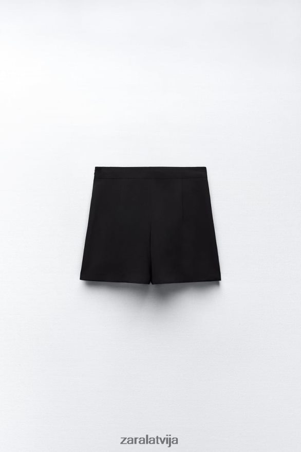 kroku skorts sievietes Zara melns 6ZTV40539 apģērbs