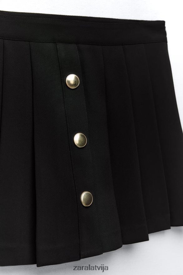 kroku skorts sievietes Zara melns 6ZTV40539 apģērbs