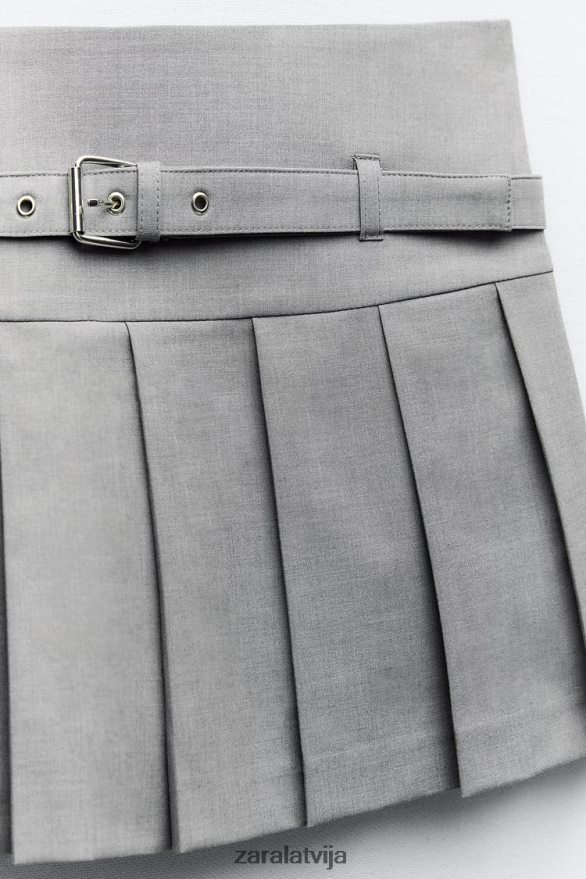 kroku skorts sievietes Zara pelēkais merģelis 6ZTV40530 apģērbs