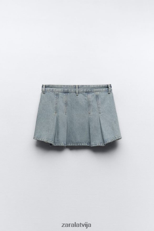 kroku trf džinsa svārki sievietes Zara zils 6ZTV40716 apģērbs