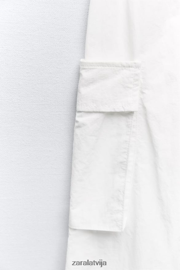 neilona midi svārki sievietes Zara balts 6ZTV40719 apģērbs