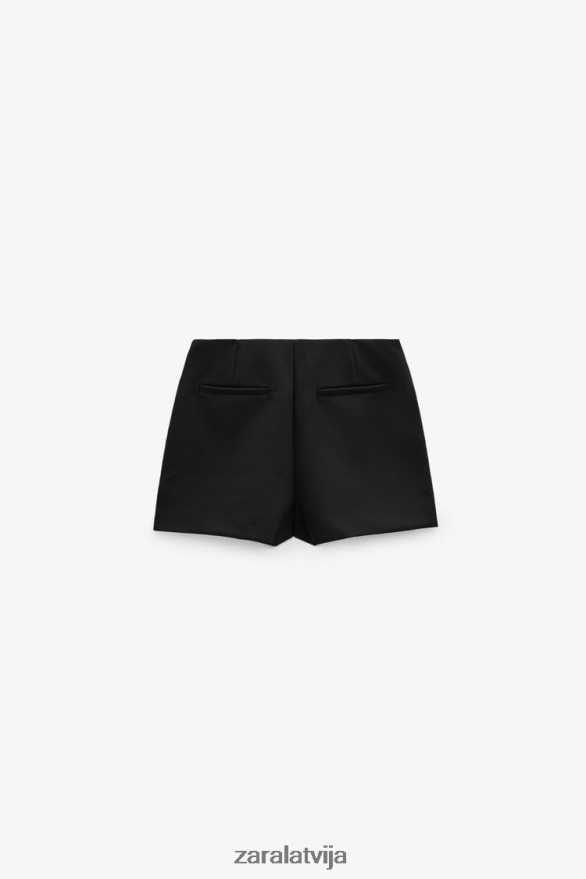 skorts sievietes Zara melns 6ZTV40544 apģērbs