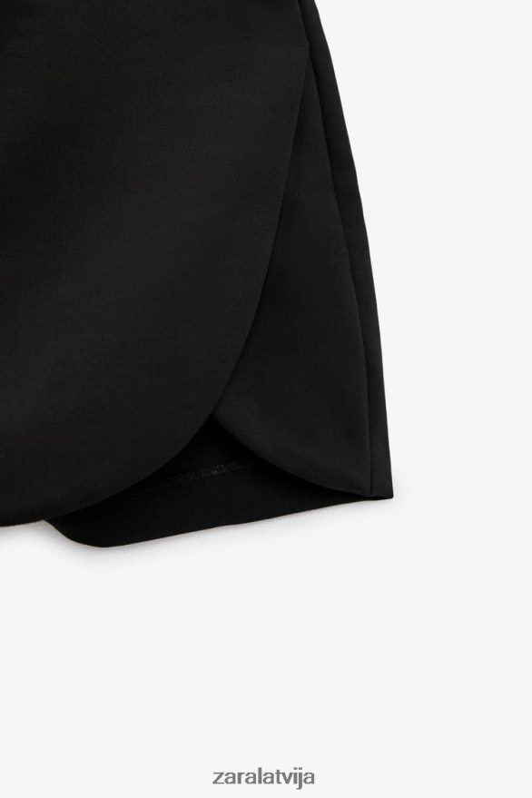 skorts sievietes Zara melns 6ZTV40544 apģērbs