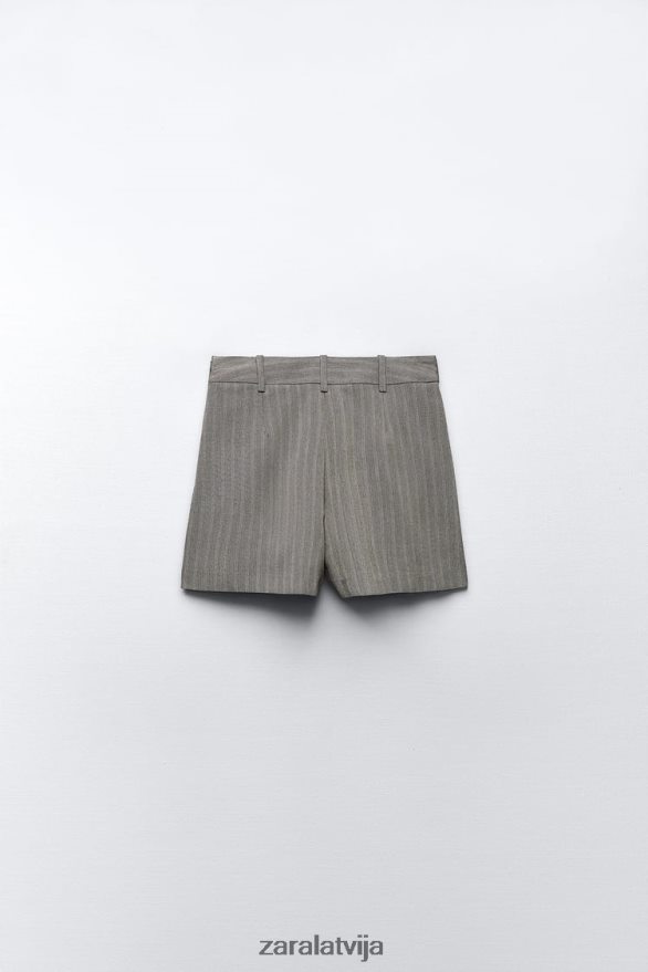 skujiņas skorts sievietes Zara pelēkais merģelis 6ZTV40556 apģērbs