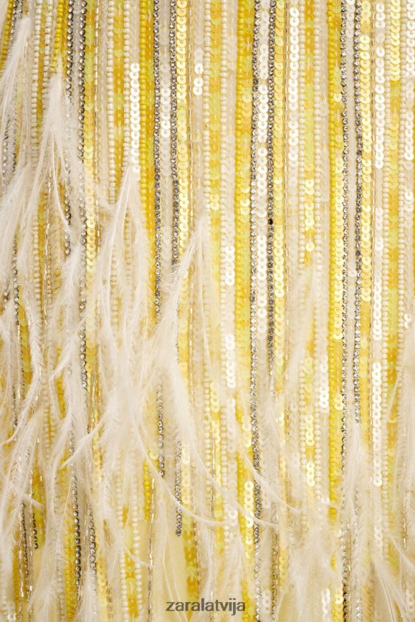 spalvu kristāla svārki ierobežots izdevums sievietes Zara dzeltens 6ZTV40722 apģērbs