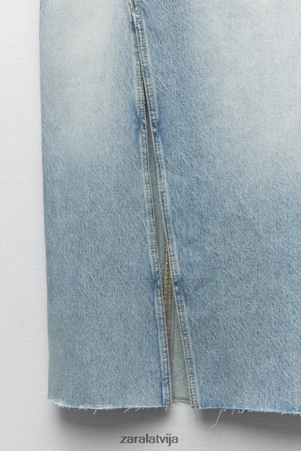 trf garie džinsa svārki sievietes Zara zils 6ZTV40661 apģērbs