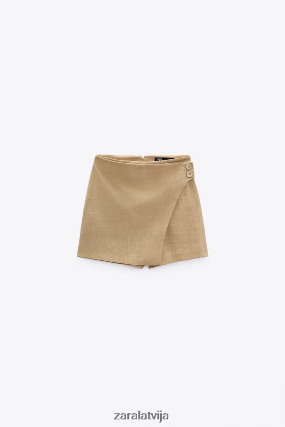zemniecisks krosovera skorts sievietes Zara taupīgi brūns 6ZTV40569 apģērbs